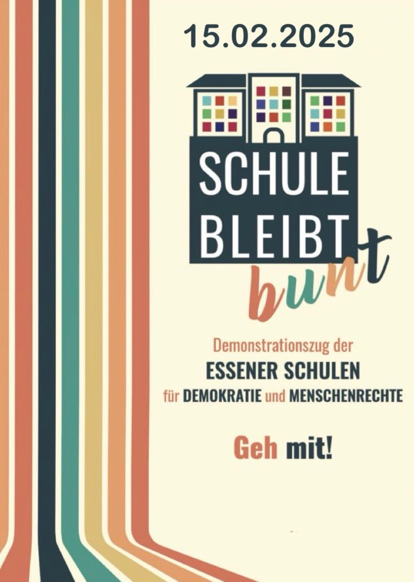 save the date: „Schule bleibt bunt!“ – Demonstration am 15.02.2025